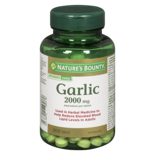 Nature's Bounty - Odourless Garlic 2000mg