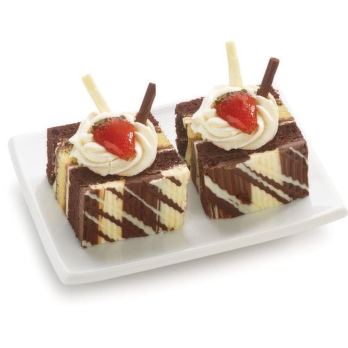 THE ORIGINAL cakerie - Triple Chocolate Tiger Cake Slice