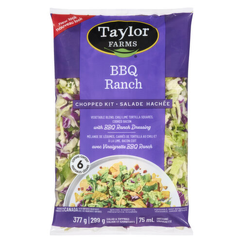 Taylor Farms - Chopped Salad Kit, BBQ Ranch