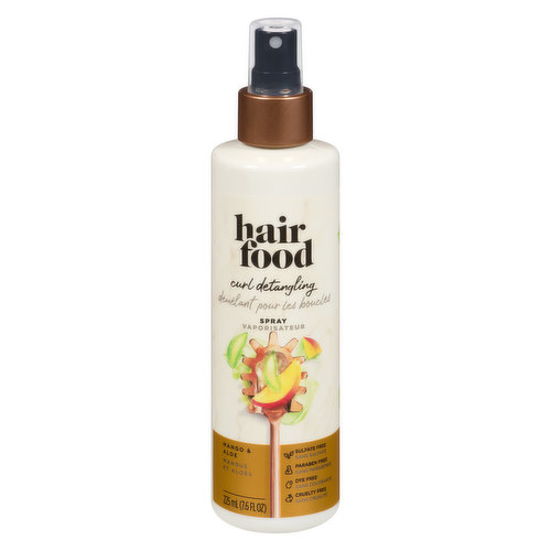 Hair Food - Curl Detangling Spray, Mango & Aloe