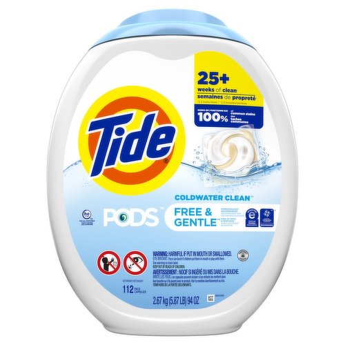 Tide - Laundry Detergent Pods,  Free and Gentle