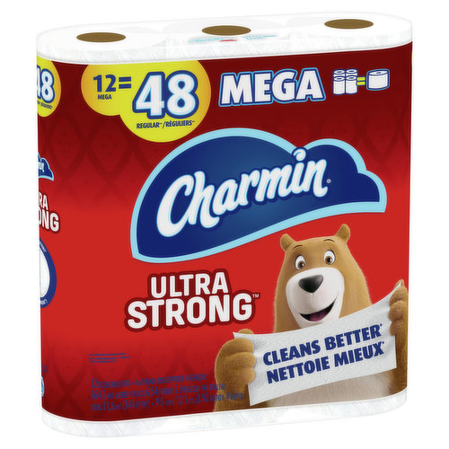 CHARMIN - Ultra Strong Toilet Paper, 12 Rolls