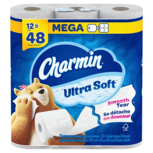 CHARMIN - Ultra Soft 4/12Mr 224 CT Kdf