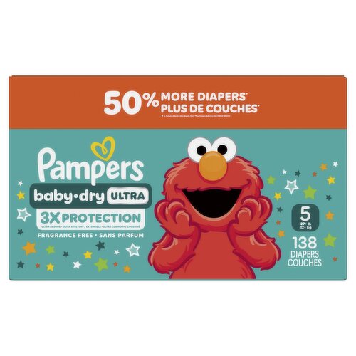 Pampers - Baby Dry Ultra Diapers, Size 5 - 138 Pack