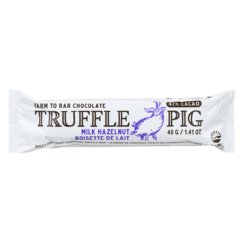 Truffle Pig - 47% Milk Hazelnut Bar