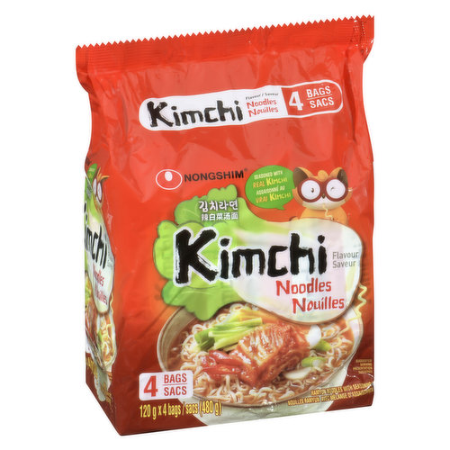 4x120g packs. Real Kimchi combined with the finest vegetables and unique spices makes for an easy to cook meal.