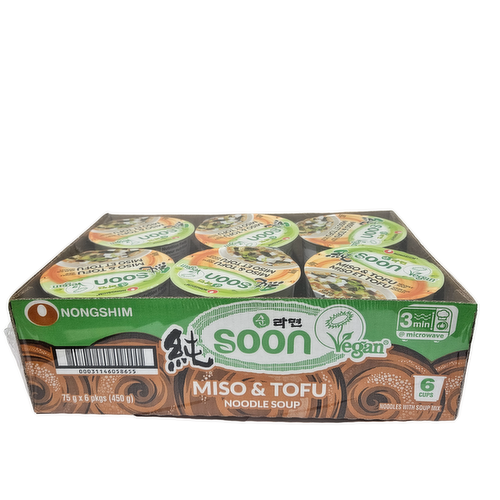 NONG SHIM - Soon Noodle Soup Miso & Tofu Cup