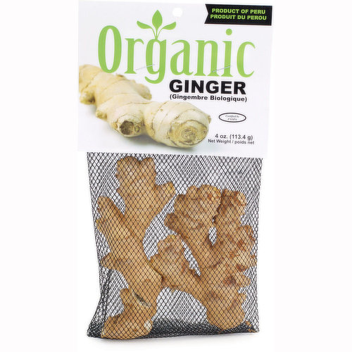 Ginger Root - Organic, Fresh Mesh Bag