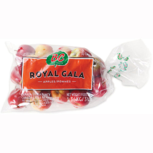 Canada Extra Fancy 3lb Bag of Gala Apples.