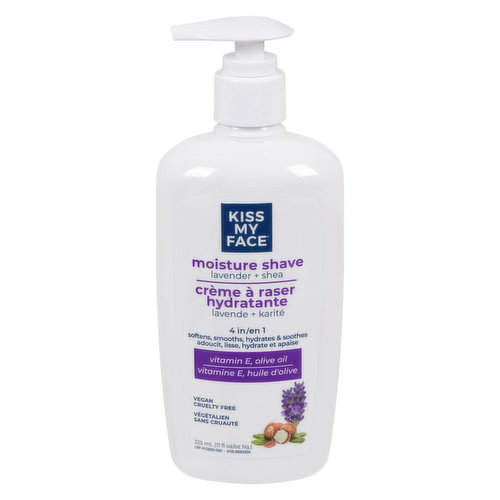 Kiss My Face - Moisture Shave Lavender + Shea 4-in-1