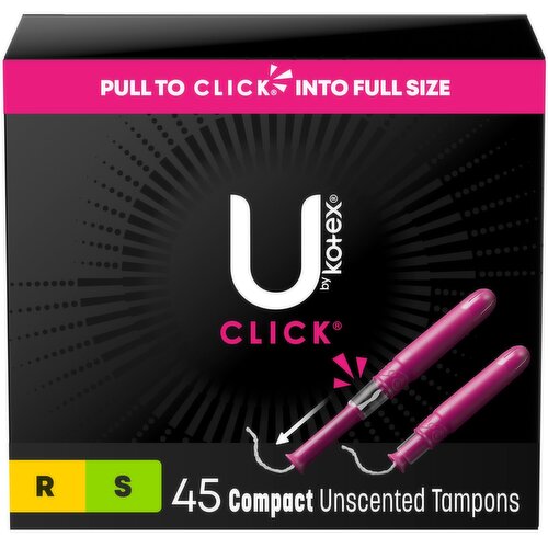 Kotex - U by Kotex Tampons, Click Compact Unscented