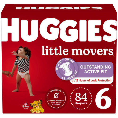 HUGGIES - Little Movers Diapers Step 6 Mega