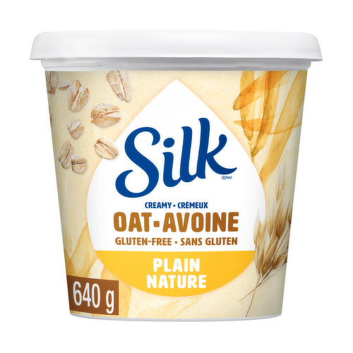 Theres nothing vanilla about our Plain Oat Yogurt Style. Crammed with creamy, dreamy flavour, youd never know it was plant-based and gluten-free! Delicious taste and creamy texture!Free of cholesterol, dairy, lactose, gluten, carrageenan. No artificial colours and flavours. Vegan. Verified by the Non-GMO Projects product verification program. No high-fructose corn syrup