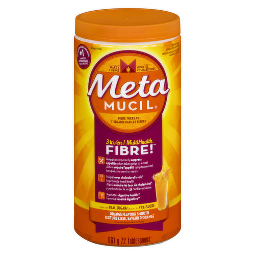 Metamucil - 3in1 Multi Health Fibre Orange Smooth