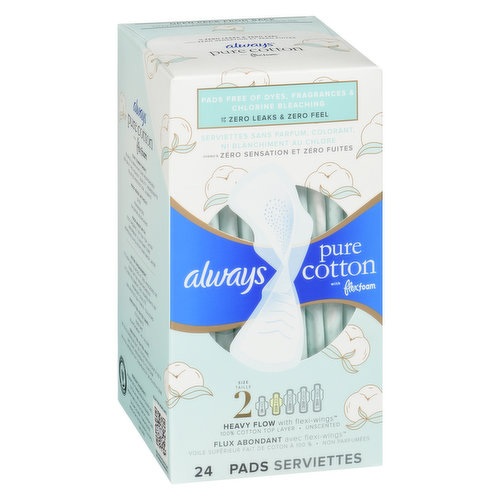 Always - Pure Cotton Pads Heavy Flow