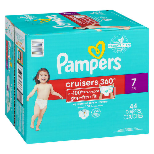 Pampers - Cruisers 360 Diapers - Size 7 Super Pack