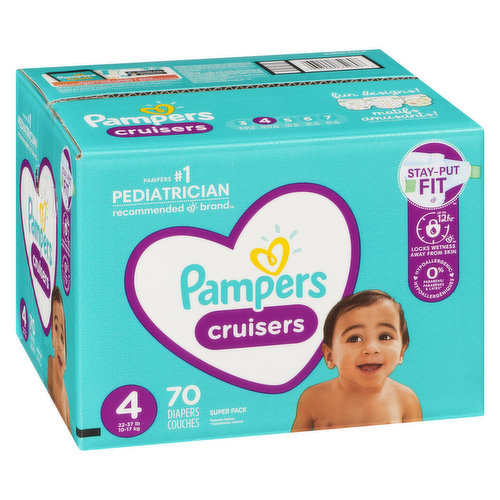 Pampers - Cruisers Diapers - Size 4