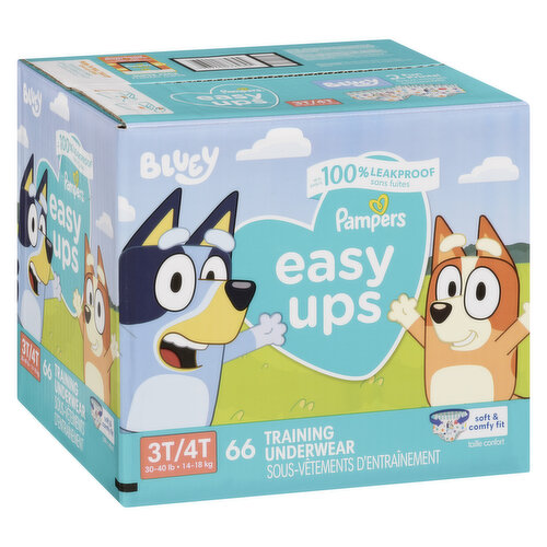 Pampers Easy Ups Training Pants Girls and Boys, 4T-5T, 56 Count, Super Pack  : : Baby