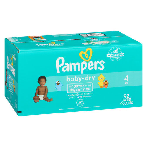 Pampers - Baby Dry Diapers - Size 4 Super Pack - Save-On-Foods