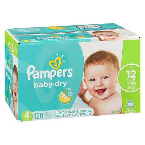 Pampers baby dry couches 4kg - 8kg taille 2 x124