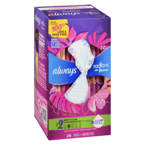 Always Radiant FlexFoam Pads Size 1, Regular with Wings - Shop