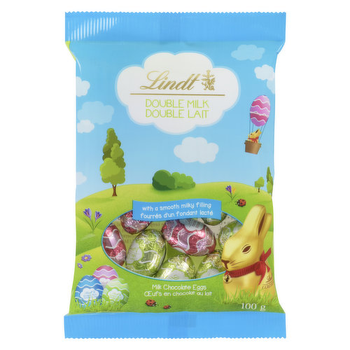 Lindt - Mini Chocolate Eggs Bag - Double Milk