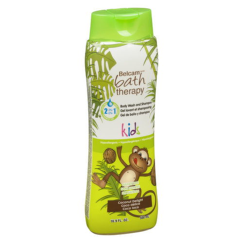 Bath Therapy - Kids Body Wash & Shampoo - Coconut Delight