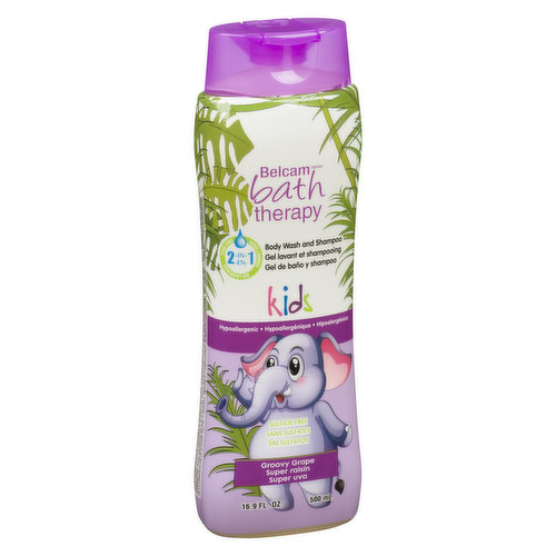 Bath Therapy - Kids Body Wash & Shampoo - Groovy Grape