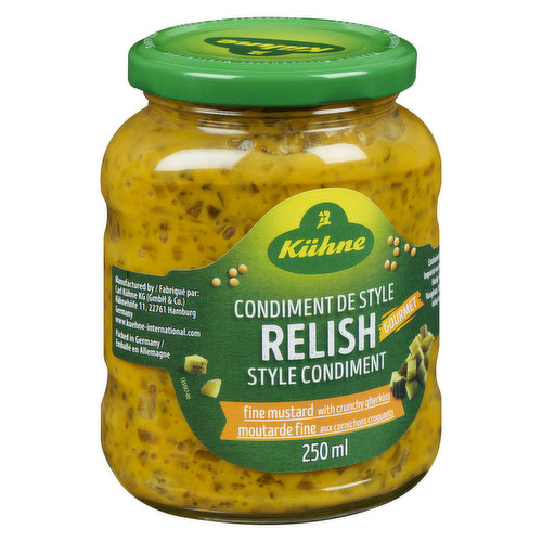 Kuhne - Gourmet Relish - Fine Mustard