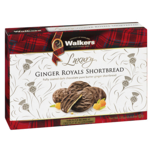 Walkers - Luxury Ginger Royals Shortbread