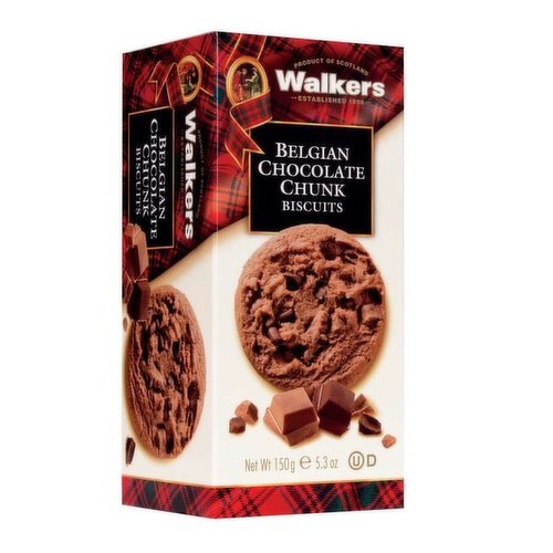 Walkers - Belgian Chocolate Chunk Biscuits