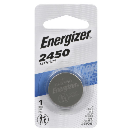 Energizer offers a full range of long-lasting miniature batteries. Whether for your watch, camera, glucose monitor, pedometer, remote control or other small devices. CR2450=3 volts
