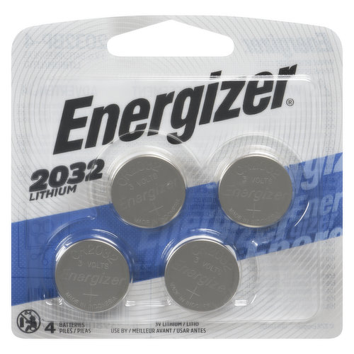 Energizer offers a full range of long-lasting miniature batteries. Whether for your watch, camera, glucose monitor, pedometer, remote control or other small devices. CR2032=3 volts.
