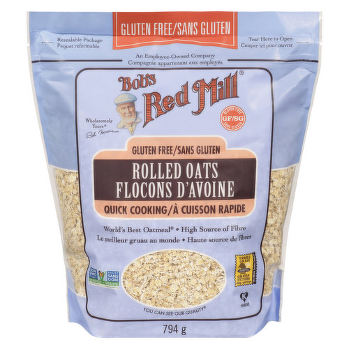 Bob's Red Mill - Rolled Oats Quick Cooking, Gluten Free