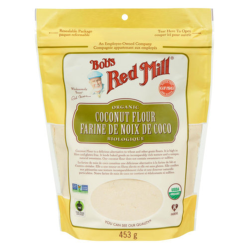 A delicious, healthy alternative flour that can be used to replace up to 20% of the flour called for in a recipe. A terrific ingredient for gluten free, grain free and low carb baking.