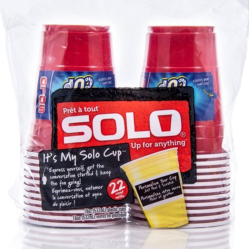  Solo Squared Red Cups, 18 Oz, 72 Count : Health & Household