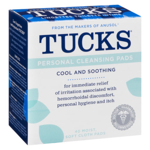 Tucks Medicated Cooling Pads Powder Fresh