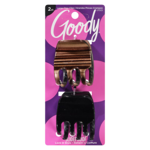 Goody - Large Half Claw Clips - 2 Pack