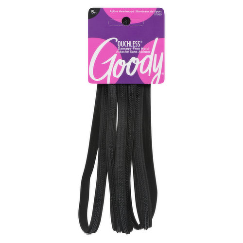 Goody - Slideproof Thin Headwrap - Black