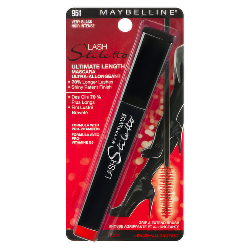 Maybelline Lash Stiletto Ultimate Length Mascara Very Black 8859