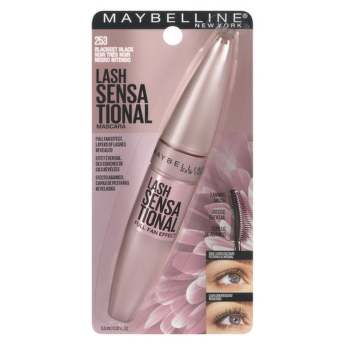 Introducing Lash Sensational a unique, fanning brush and fresh-liquid formula capture and volumize lashes from root to tip.