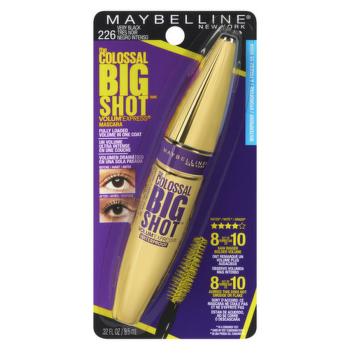 Maybelline - Colossal Big Shot Waterproof Mascara - Very Black