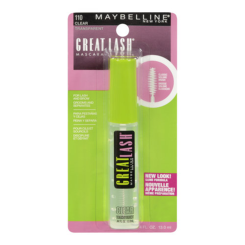 Maybelline - Great Lash Classic Volume Brush Mascara - Clear