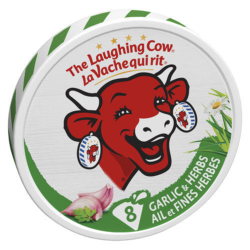 The Laughing Cow - Spreadable Cheese Snacks, Garlic & Herb