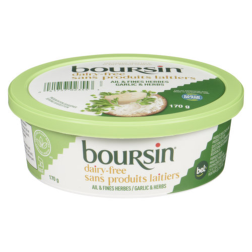 Boursin - Dairy Free Soft Cheese, Garlic Herb