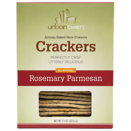 Urban Oven - Rosemary Parmesan Crackers