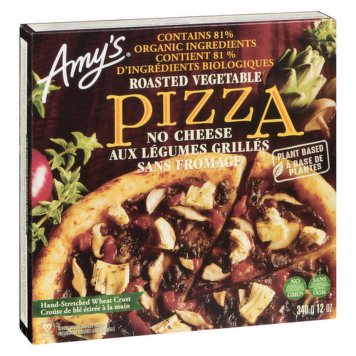 Amy's - Roasted Vegetable Pizza No Cheese