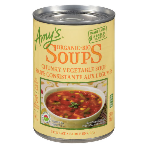 Kosher. Vegan. Dairy Free. Gluten Free. Chunks of fresh, tender organic vegetables in a flavorful broth give this soup a satisfying homemade taste.