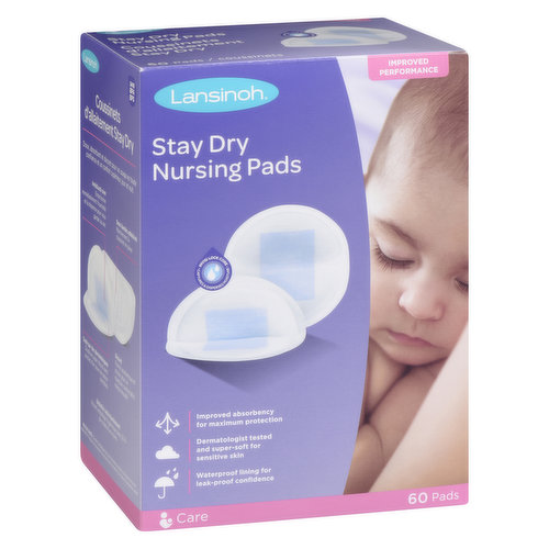 Lansinoh Stay Dry Disposable Nursing Pads, Soft and Super Absorbent Breast  Pads, Breastfeeding Essentials for Moms, 36 Count