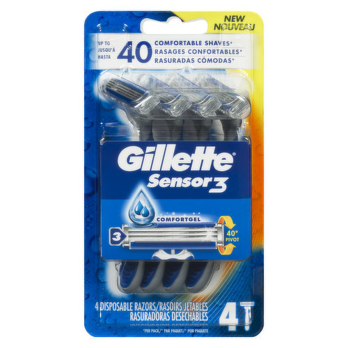 Gillette - Sensor3 Mens Disposable Razor